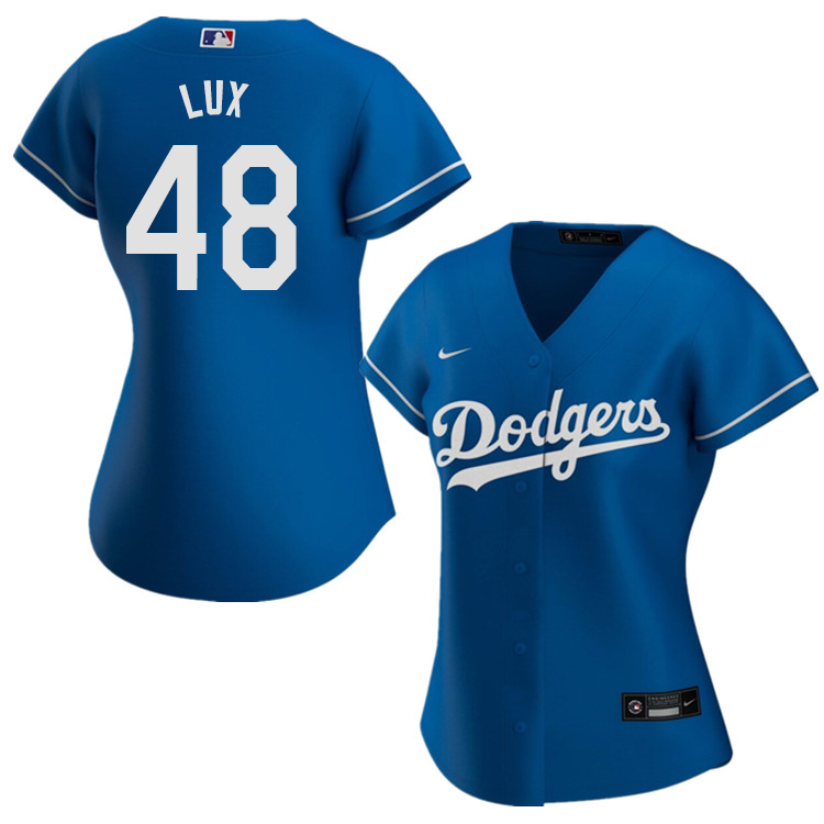 Nike Women #48 Gavin Lux Los Angeles Dodgers Baseball Jerseys Sale-Blue